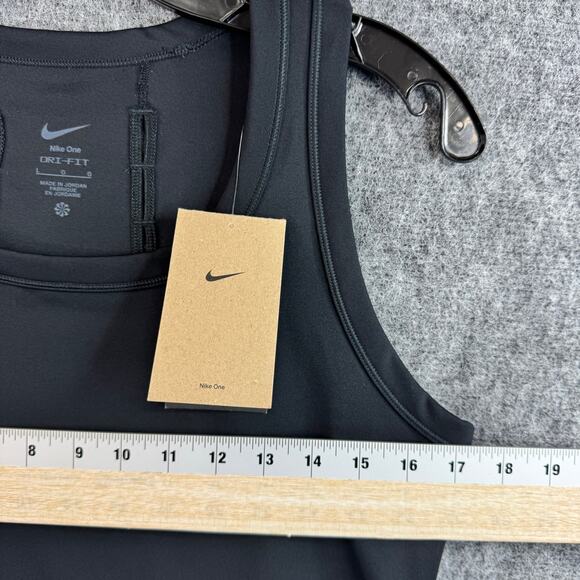 Nike Womens One Classic Dri-Fit Cropped Tank Top Black Size L HM6398-010 - Picture 7 of 9
